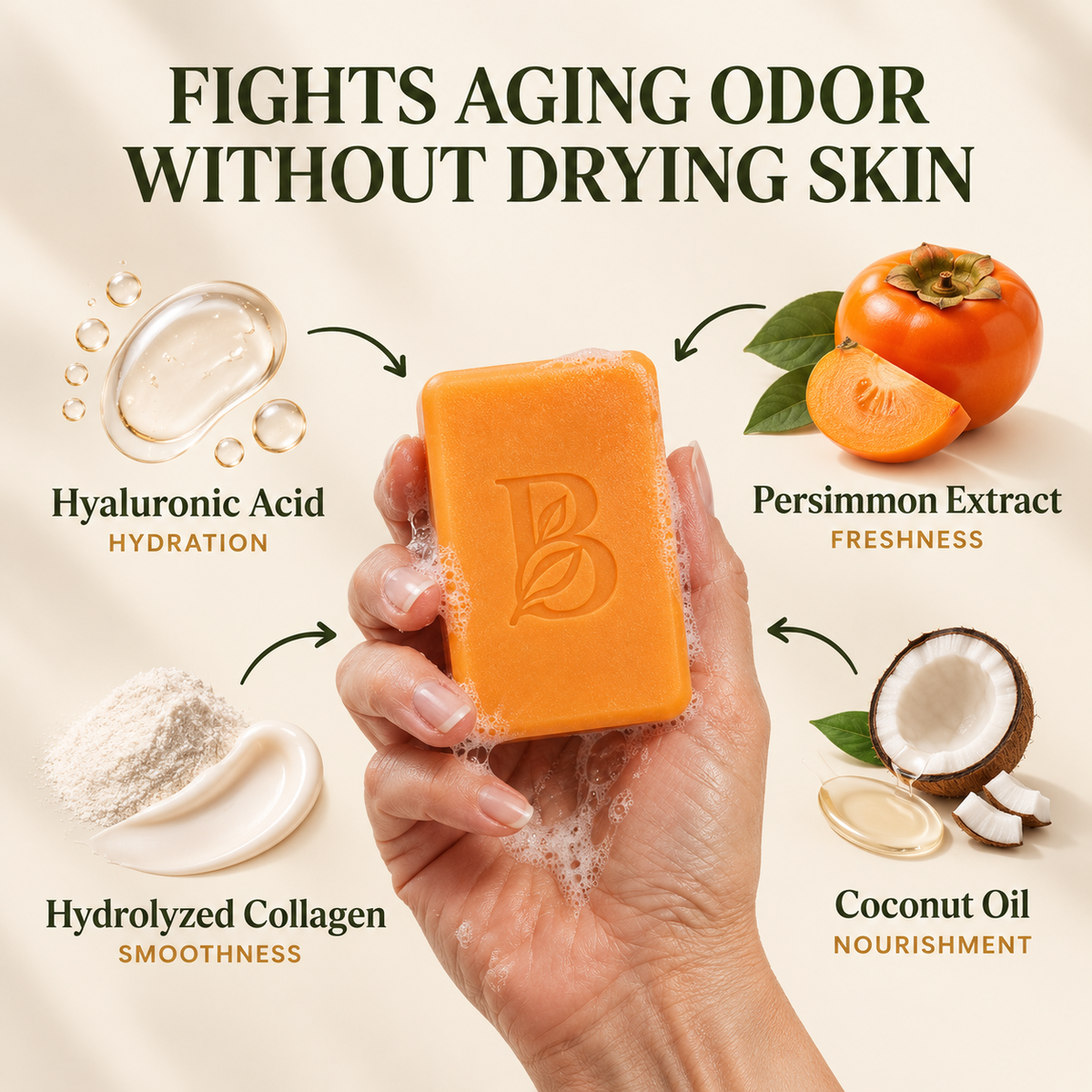 Deodorizing Persimmon Soap